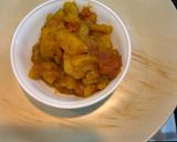 A picture of step 4 of Masala sweet potato.
