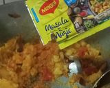 A picture of step 2 of Roasted Maggi Potatoes Toast.