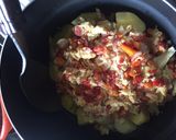 A picture of step 9 of Scrambled eggs with vegetables & potatoes.