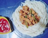 A picture of step 8 of Chicken Chow mein😋.