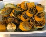 Une image de l'étape 3 de Courgettes tricolores grillées aux épices et origan (recette plancha).