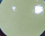 Foto langkah ke 3 dari resep Puding Terapung Matcha.