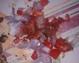A picture of step 4 of Chana jor.