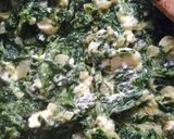 A picture of step 3 of Healthy baked spinach and feta pancakes.