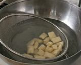 A picture of step 4 of Potato Gnocchi, basil cherry tomato sauce.