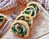 A picture of step 8 of Spinach Omelette Roll.