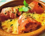 Foto del paso 8 de la receta Piquillos rellenos de Carne con bechamel y queso gratinado