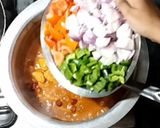 A picture of step 5 of Shashlik with Chinese fried rice.
