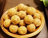 A picture of step 6 of Falhari Makhana Ladoo.
