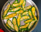 A picture of step 1 of Healthy karela pakoda.