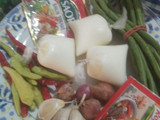 Tumis kacang panjang putih telor saos tiram