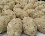 A picture of step 2 of Lemony Yam balls.