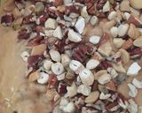 A picture of step 7 of Eggless Christmas Cake.