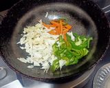 A picture of step 3 of Pav Bhaji Biryani.