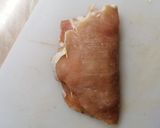 Medve sajttal. Baconnal, lilahagymával, töltött bundás karaj recept fázis 3 fotója
