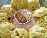 A picture of step 1 of Mix veg sooji & daal idli.