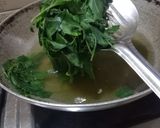 A picture of step 1 of Bathua (chill) puri.
