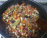 Foto del paso 2 de la receta: Arroz salteado con verduras y jamón