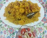 A picture of step 3 of Prawns polaw.