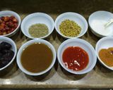 A picture of step 1 of Imli or khajoor ki chutney.
