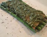 รูปขั้นตอนการทำที่ 4 ของ แซลมอนอบเพสโต้ซอส (ซอสโหระพา) 🍣🍅