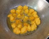 A picture of step 3 of Panta Bhaat (Leftover Fermented Rice) with Daler Bora.