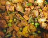 A picture of step 9 of Vegetable Biryani.