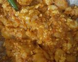 A picture of step 1 of Samosa chaat.