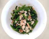 韓式小菜-涼拌麻香杏仁菠菜的食譜步驟4照片