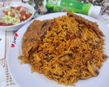 عکس مرحله 5 از دستور قارچ پلو کردی(خارچک پلو)😋