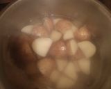 A picture of step 1 of Aloo Parathas.