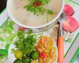 Hình bước làm 4 của món Cháo nấm hầm sen