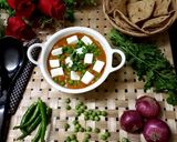 A picture of step 7 of Matar paneer.