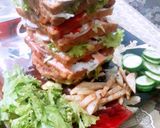 A picture of step 11 of Delicious tower sandwich.