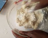 A picture of step 2 of Watermelon look alike bread.