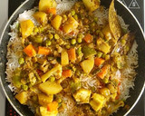 हैदराबादी वेज बिरयानी (hyderabadi veg biryani recipe in Hindi) रेसिपी चरण 14 फोटो