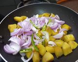A picture of step 2 of Stir Fry Sweet Potato.