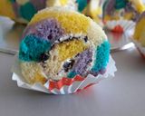 Foto langkah ke 9 dari resep Roti gulung rainbow kukus.