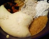 Φωτογραφία βήματος 2 της συνταγής Κέικ μπανάνα βρώμη κι αποξηραμένα φρούτα