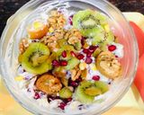 A picture of step 4 of Fruits & Nuts Yogurt Salad.
