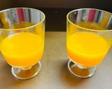 A picture of step 3 of Orange jelly with creamy fruit delight.