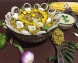 A picture of step 5 of Sweet corn and Spinach pulao.