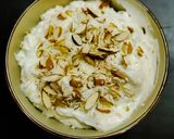 A picture of step 5 of Badam Pista Kaju Shrikhand.