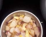 A picture of step 1 of Paneer keema salan.
