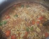 A picture of step 5 of Sabzi Pulao.