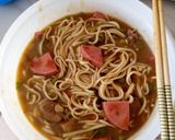 A picture of step 5 of Curry-Udon.