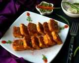 A picture of step 8 of Amritsari paneer tikka.