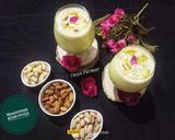 A picture of step 4 of Maharashtrian Kesar Piyush.