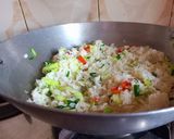 A picture of step 6 of Fried Rice with Manchurian.