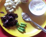 A picture of step 1 of Sago chop.